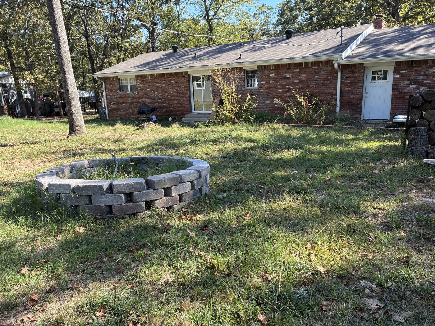 Main house and shared fire pit